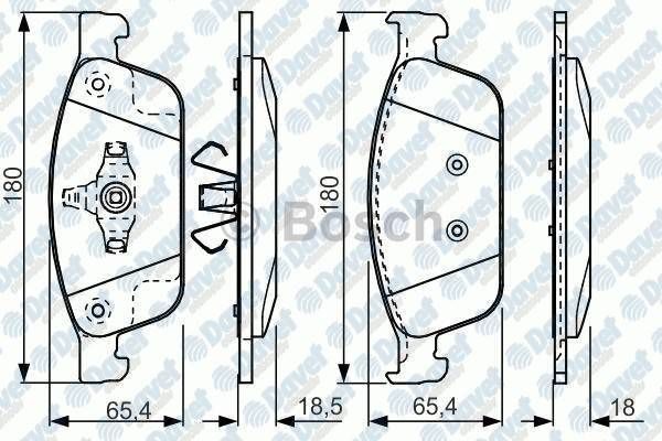 FREN BALATASI ON FOCUS III 12- KUGA II 13- TOURNEO CONNECT 13- TRANSIT CONNECT 13- E.KODU 0986TB3207