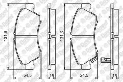 FREN BALATASI ON WVA 21697 HONDA CIVIC JAZZ 1.5I 16V 91-08