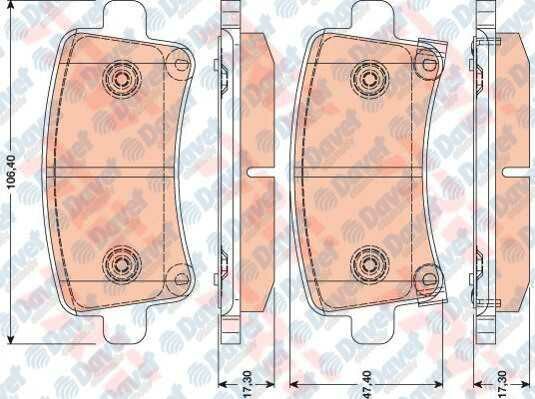 ARKA FREN BALATASI INSIGNIA A 09 > 17