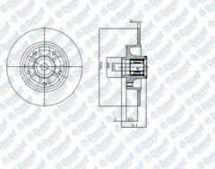 FREN DISKI ARKA 5D 260MM RULMANLI FLUENCE MEGANE 08-