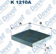 POLEN FILTRESI KARBONLU COROLLA 07-11 / AURIS 07-11 / YARIS 06-11 / RAV4 06> / LAND CRUISER 08> / RANGE ROVER SPORT II 13> / XF II X260 15>