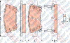 ARKA FREN BALATASI HONDA CRV 2.0 VTEC 07 - 12 - CRV 1.6 12 >