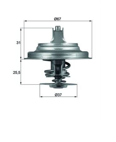 Termostat | T4-Lt Vw | MAHLE-TRM