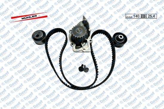 EKSANTIRIK RULMAN KITI + SU POMPASI [GATES KAYIS 140 DIS NSK, SKF RULMAN] P206 - PARTNER -BERLINGO 1.9D