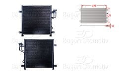 KLIMA RADYATORU 495X477X16 | JEEP CHEROKEE LIBERTY 2.5CRD 2.8CRD 02-07 | WISCO