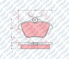 ARKA FREN BALATASI ALFA 156 TUM MODELLER ALFA 166 TUM MODELLER 98>