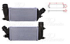 TURBO RADYATORU (INTERCOOLER) 300X145X80 | CITROEN C8 JUMPY FIAT SCUDO PEUGEOT EXPERT TOYOTA PROACE 2.0 HDI 06 > | WISCO