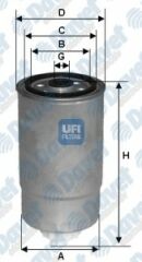MAZOT FILTRESI BOXER 2.0HDI 2.8HDI 00- DUCATO 2.0JTD 2.8JTD 00-02 JUMPER 2.0HDI 2.2HDI DOBLO OE