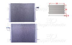 KLIMA RADYATORU 575X470X15 | FORD FOCUS. C-MAX 1.6 TURBO 11> | WISCO