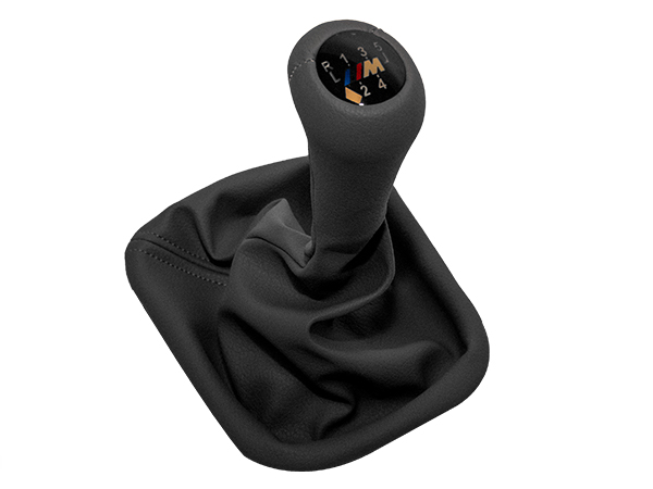 Topuzlu Vites Körüğü E34 -5 İleri- Man.Şanz; Gri Suni Deri -///M-