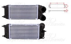 TURBO RADYATORU (INTERCOOLER) 300X157X80 | PEUGEOT 508 1.6THP 10-18/ CITROEN C5 3 1.6THP 10> | WISCO