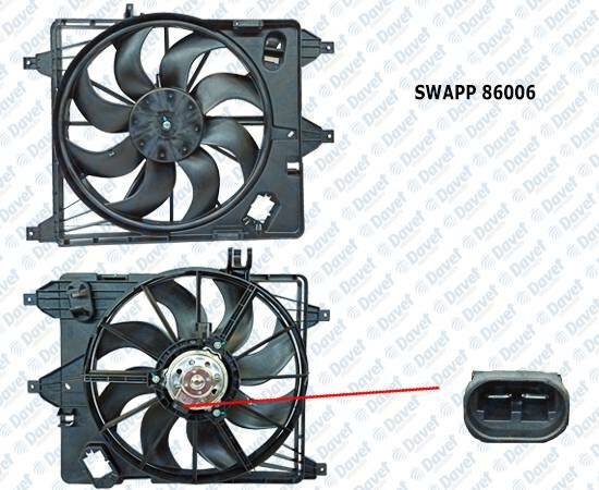 FAN MOTORU DAVLUMBAZLI TEKLI FAN CLIO II 98>05 - THALIA - KANGOO 98>08 - MEGANE I 96>03 ALTTAN REZIDANSLI