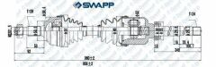 ON AKS SAG P407-C5 III DV6 1.6HDI 16V - EW10J4 - EW10A 2.0 16V - EW7J4 /EW7A 1.8 16V - P508 BE4R SANZUMAN - SCUDO 1.6 MTJ   DIS FREZE:28 IC FREZE:24 CONTA CAPI:58.5 BOY:960 mm