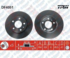 ARKA FREN DISKI AYNASI 5 BIJON ASTRA H MERIVA B CORSA C ASTRA G 2.0DI-2.0 16V-1.8 16V 02/98>2.0DTI 16V-2.0DI 16V-1.8 16V 08/99>