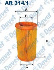HAVA FILTRESI BERLINGO EM-PARTNER EM 02-03 DW8B / P306-XARA UZUN TIP   ####