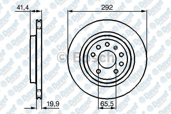 FREN DISKI ARKA 292MM OPEL VECTRA C GTS 4.02> SIGNUM 03> SAAB   ####