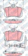 ARKA FREN BALATASI IBIZA IV 1.2/1.4 16V 1.9TDI 02> - POLO 01>