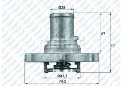 TERMOSTAT 87C ALBEA-PALIO-STILO-IDEA-PUNTO-STRADA-MAREA 1.2 16/1.4 16V
