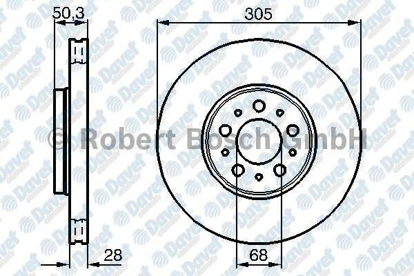 FREN DISKI ON HAVALI 305MM S60 I 00-10 S80 I 98-06 V70 I 97-00 V70 II 00-07 XC70 CROSS COUNTRY 00-07   ####