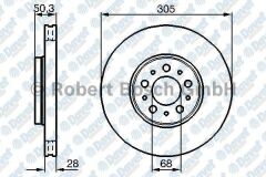 FREN DISKI ON HAVALI 305MM S60 I 00-10 S80 I 98-06 V70 I 97-00 V70 II 00-07 XC70 CROSS COUNTRY 00-07   ####