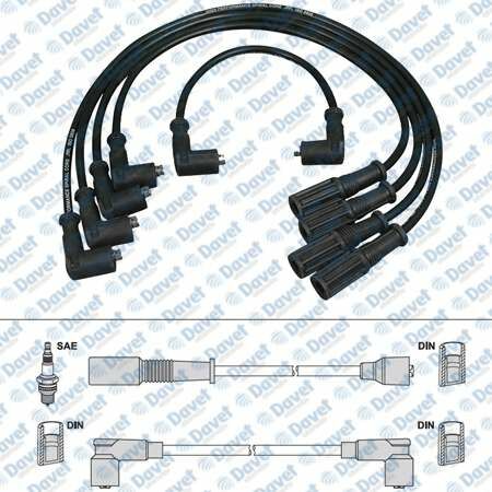 BUJI-BOBIN KABLOSU TAKIM  FIAT TEMPRA - TIPO 1.8 2.0 8V ENJEKSIYONLU