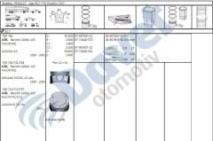 MOTOR PISTON SEGMAN 82.70MM 0.50 RENAULT LAGUNA 2.0 SCENIC 2.0 16V F4R