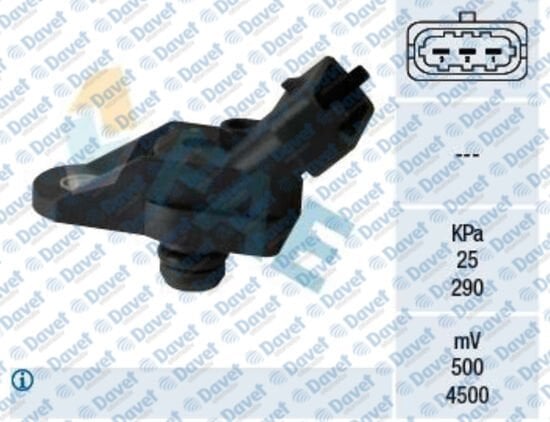 MAP SENSORU VECTRA B-ASTRA G Y20DTH-Y22DTR