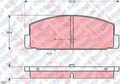 ARKA FREN BALATASI MAZDA 626 2.0 98>02 MAZDA 6 03>10