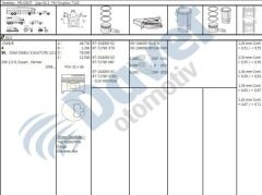 MOTOR GOMLEK 82.20MM STD PEUGEOT PARTNER EXPERT BERLINGO SCUDO P206 P306 DW8 1.9DUZ