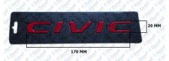 CIVIC YAZI PARCALI KIRMIZI   ####