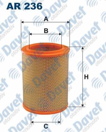 HAVA FILTRESI R11-R12-R15-R16-R17-R18-R5-R5 II-R9-MASTER-TRAFIC-VOLVO 340-343-345-55-66