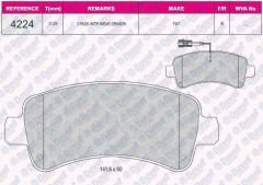FREN BALATASI ARKA FISLI WVA 24465 DUCATO 09->