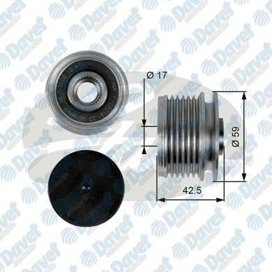 ALTERNATOR KASNAGI RULMANLI CLIO II-MGN-KNG-SCENIC K4M-K4J-K9K-F4P 6 KANAL AYARLI