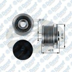 ALTERNATOR KASNAGI RULMANLI CLIO II-MGN-KNG-SCENIC K4M-K4J-K9K-F4P 6 KANAL AYARLI