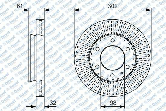 FREN DISKI ON FORD RANGER TKE 2.2-3.2 11> MAZDA BT 50 2.2TDCI 12>