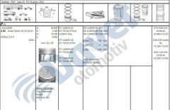 MOTOR PISTON SEGMAN 82.00MM 0.40 FIAT DOBLO 1.9D