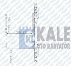KALORIFER RADYATORU RENAULT CLIO II / KANGOO 98-> 2 SIRA AL+PL BAKIR BORULU