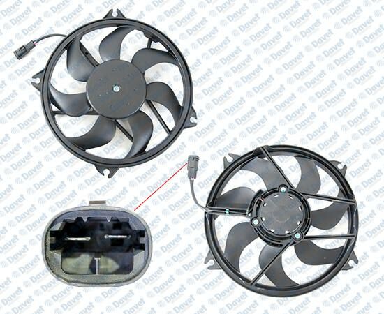 FAN MOTORU PARTNER 1.9 2.0 HDI 02> - BERLINGO 02> - XSARA 00> - P307 00>