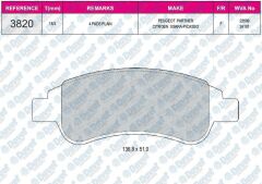 FREN BALATASI ON WVA 24101 PARTNER P307 1.4HDI BERLINGO 02-> DUCATO III ARKA