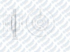 FREN DISKI ON 5D 321MM INSIGNIA 08- 17INC