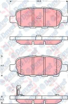 ARKA FREN BALATASI NISSAN QASHQAI J10 07 - 13 - XTRAIL 07 - 13 - PARTHFINDER 13 > KOLEOS 08 >