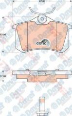 ARKA FREN BALATASI FLUENCE-MGN II-III-207-308-307-PARTNER-C3-C4-BORA-PASSAT 97>GOLF IV-V-POLO 87x53x17