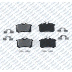 FREN BALATASI ARKA WVA 20961 PASSAT GOLF IV BORA POLO  87-96 FLUENCE MEGANE 17.1mm AKSESUARLI FISSIZ