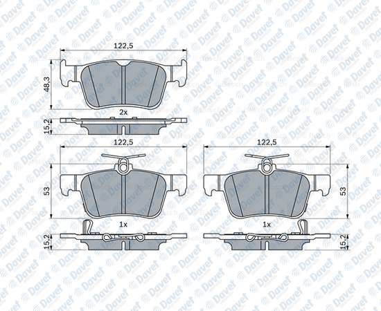 FREN BALATASI ARKA WVA 22429 HONDA CIVIC X 1.5 VTEC 1.6 I-DTEC 1.6 I-VTEC FC5 17> 1.6 I-VTEC LPG 2019>