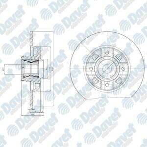 FREN DISKI ARKA 4D 249MM RULMANLI 308 07-