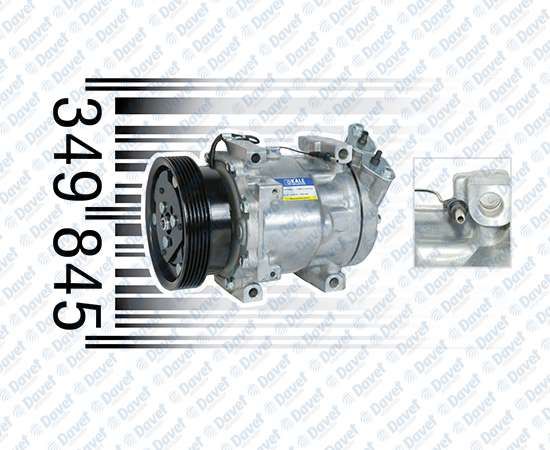 KLIMA KOMPRESORU DACIA DUSTER / LOGAN / SANDERO [6PK - V KAYIS KASNAGI] [125MM]   ####