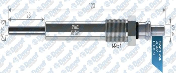KIZDIRMA BUJISI 4.4V FIORINO 1.3 D MULTIJET MERIVA-ASTRA B-CORSA 1.3/1.7CDTI