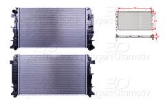 SU RADYATORU BRAZING MT 398X678X26 MM | VW CRAFTER. MERCEDESSPRINTER 06> | WISCO