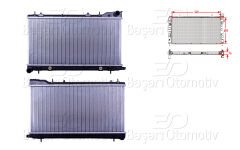 SU RADYATORU BRAZING AT 340X689X16 | SUBARU IMPREZA 99-01. FORESTER 98-02 | WISCO