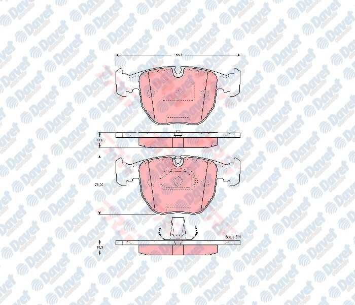 ON FREN BALATASI BMW E39 520I 520D 530 535 540  96-5.04 X5 E53 3.0I 4.4 3.0D 00>X3 E83 3.0SD 35D 06>